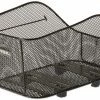 Basil Panier Pour Vélo Arrière Icon M WSL, 40x33x25cm, Noir, Mailles Serrées, WSL