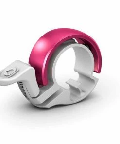 Cloche Knog Oi Petit White/pink | Diamètre Du Guidon : 22,2 Mm