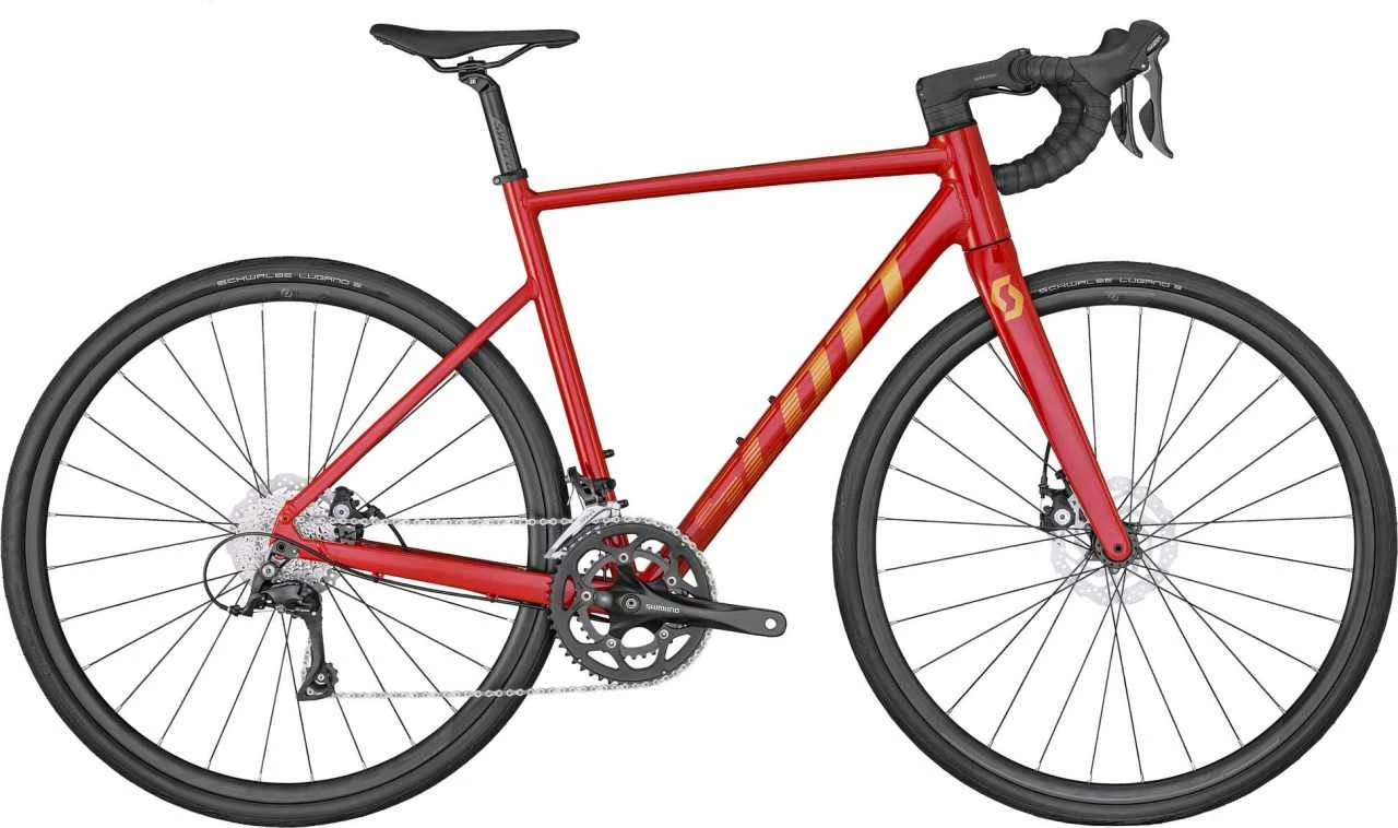 Scott Speedster 30 Florida Red / Gold Clear Vélo De Course En Aluminium Homme 1 Scott Speedster 30 Florida Red / Gold Clear Vélo De Course En Aluminium Homme