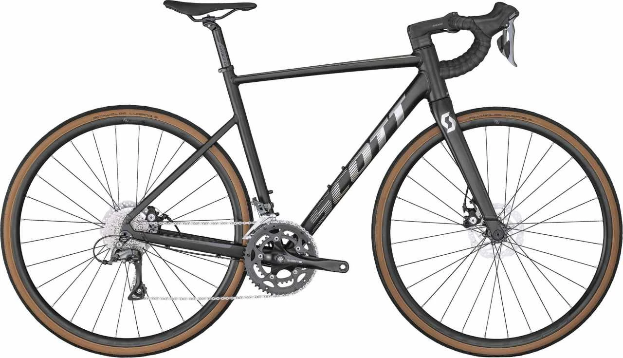 Scott Speedster 40 Matt Black / Brushed Silver Vélo De Course En Aluminium Homme 1 Scott Speedster 40 Matt Black / Brushed Silver Vélo De Course En Aluminium Homme