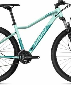 Ghost Lanao Universal 27.5 AL Light Mint Pearl / Azur Blue Metallic Matt VTT Semi-rigide Femme