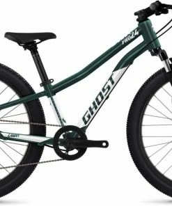 Ghost Lanao 24 Pro Dazzling Green / Pearl White Glossy Vélo Enfant 24 Pouces