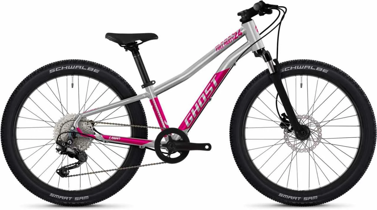 Ghost Lanao 24 Full Party Sid Chrom / Candy Magenta Glossy Vélo Enfant 24 Pouces 1 Ghost Lanao 24 Full Party Sid Chrom / Candy Magenta Glossy Vélo Enfant 24 Pouces