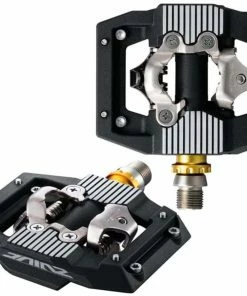 Shimano Pédale SPD MTB PDM821, Noire, 9/16" Double Face, Sans Réflecteur