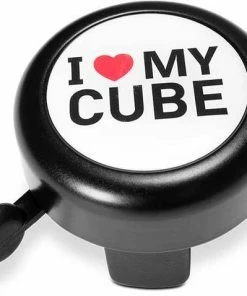 Cube Sonnette De Vélo I LOVE MY Cube Noir N Blanc N Rouge