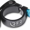 RFR Collier De Selle Avec Blocage Rapide 34,9 Mm Noir N Bleu