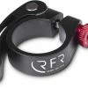 RFR Collier De Selle Avec Blocage Rapide 31,8 Mm Noir N Rouge