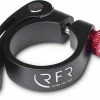 RFR Collier De Selle Avec Blocage Rapide 34,9 Mm Noir N Rouge
