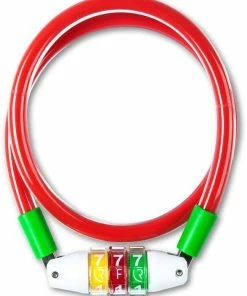 RFR Serrure à Câble à Combinaison Style CMPT Rouge N Vert