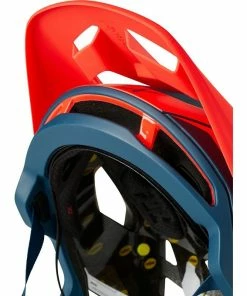 Casque FOX Speedframe Pro - [Bleu Foncé/Rouge] -Vélos Soldes Boutique casque fox speedframe pro bleu foncerouge 1 3