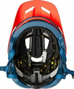 Casque FOX Speedframe Pro - [Bleu Foncé/Rouge] -Vélos Soldes Boutique casque fox speedframe pro bleu foncerouge 1 4